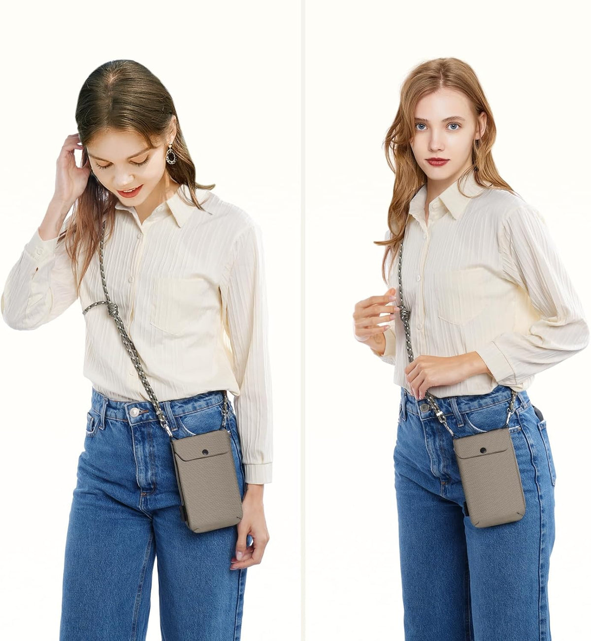Small Crossbody Bag Cell Phone Purse for Women Lightweight RFID Anti-Theft Water-Resistant Adjustable Strap Phone/Keys