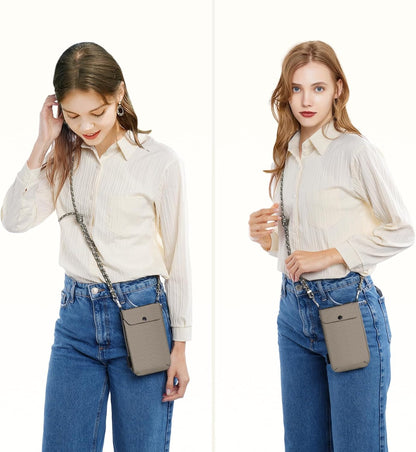 Small Crossbody Bag Cell Phone Purse for Women Lightweight RFID Anti-Theft Water-Resistant Adjustable Strap Phone/Keys