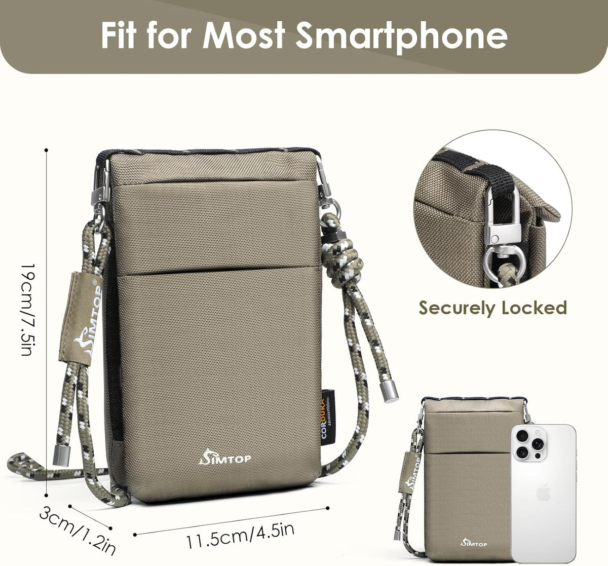 Small Crossbody Bag Cell Phone Purse for Women Lightweight RFID Anti-Theft Water-Resistant Adjustable Strap Phone/Keys