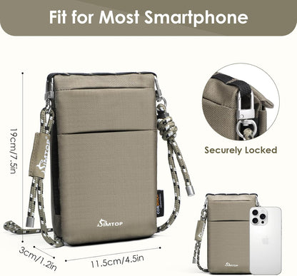 Small Crossbody Bag Cell Phone Purse for Women Lightweight RFID Anti-Theft Water-Resistant Adjustable Strap Phone/Keys