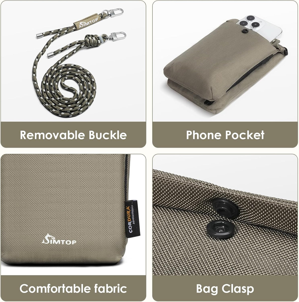 Small Crossbody Bag Cell Phone Purse for Women Lightweight RFID Anti-Theft Water-Resistant Adjustable Strap Phone/Keys