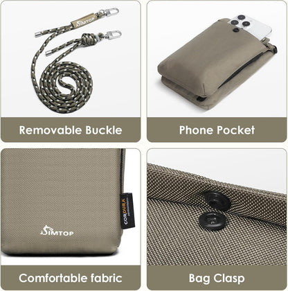 Small Crossbody Bag Cell Phone Purse for Women Lightweight RFID Anti-Theft Water-Resistant Adjustable Strap Phone/Keys