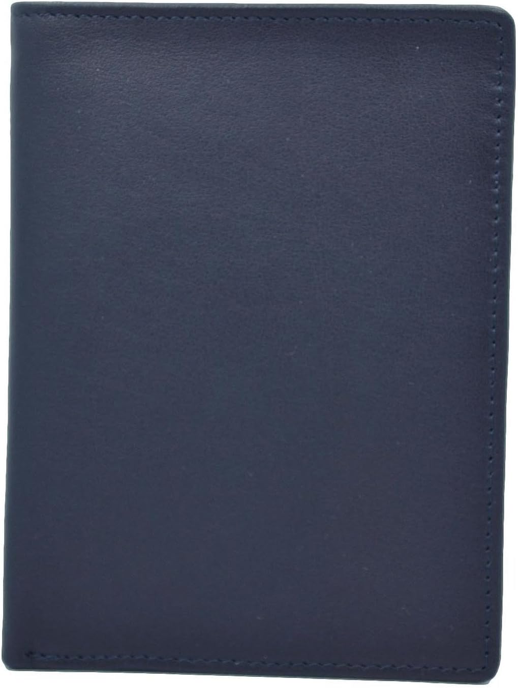 Royce Leather Rfid Blocking Bifold Passport Currency Travel Wallet Bi-Fold Wallet, Brown