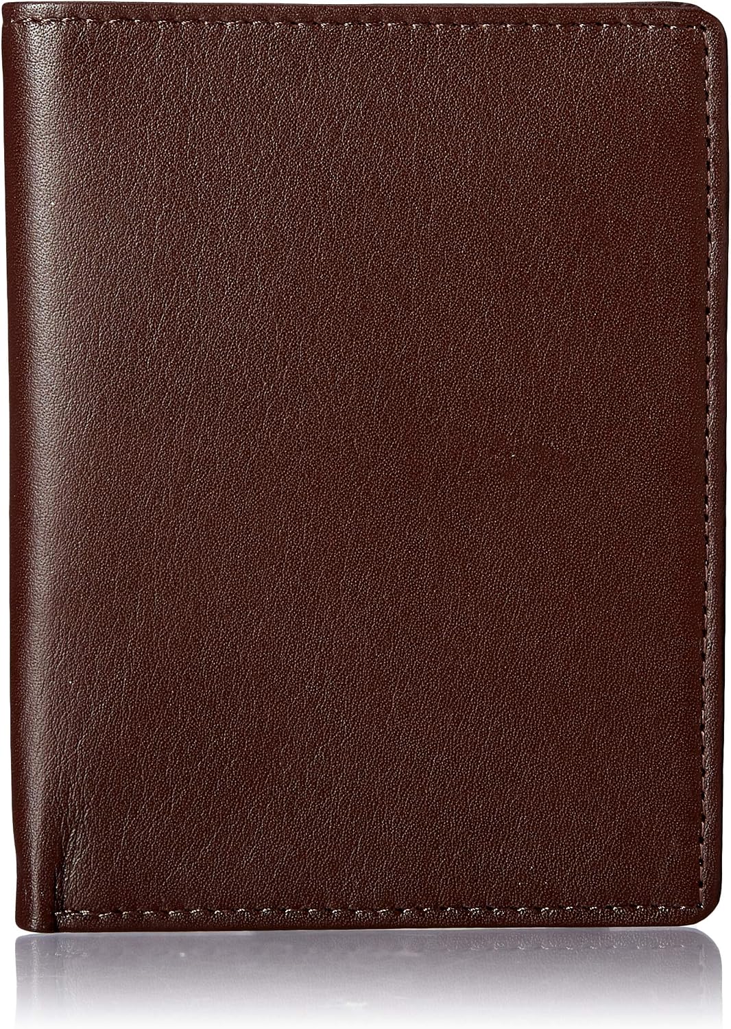 Royce Leather Rfid Blocking Bifold Passport Currency Travel Wallet Bi-Fold Wallet, Brown