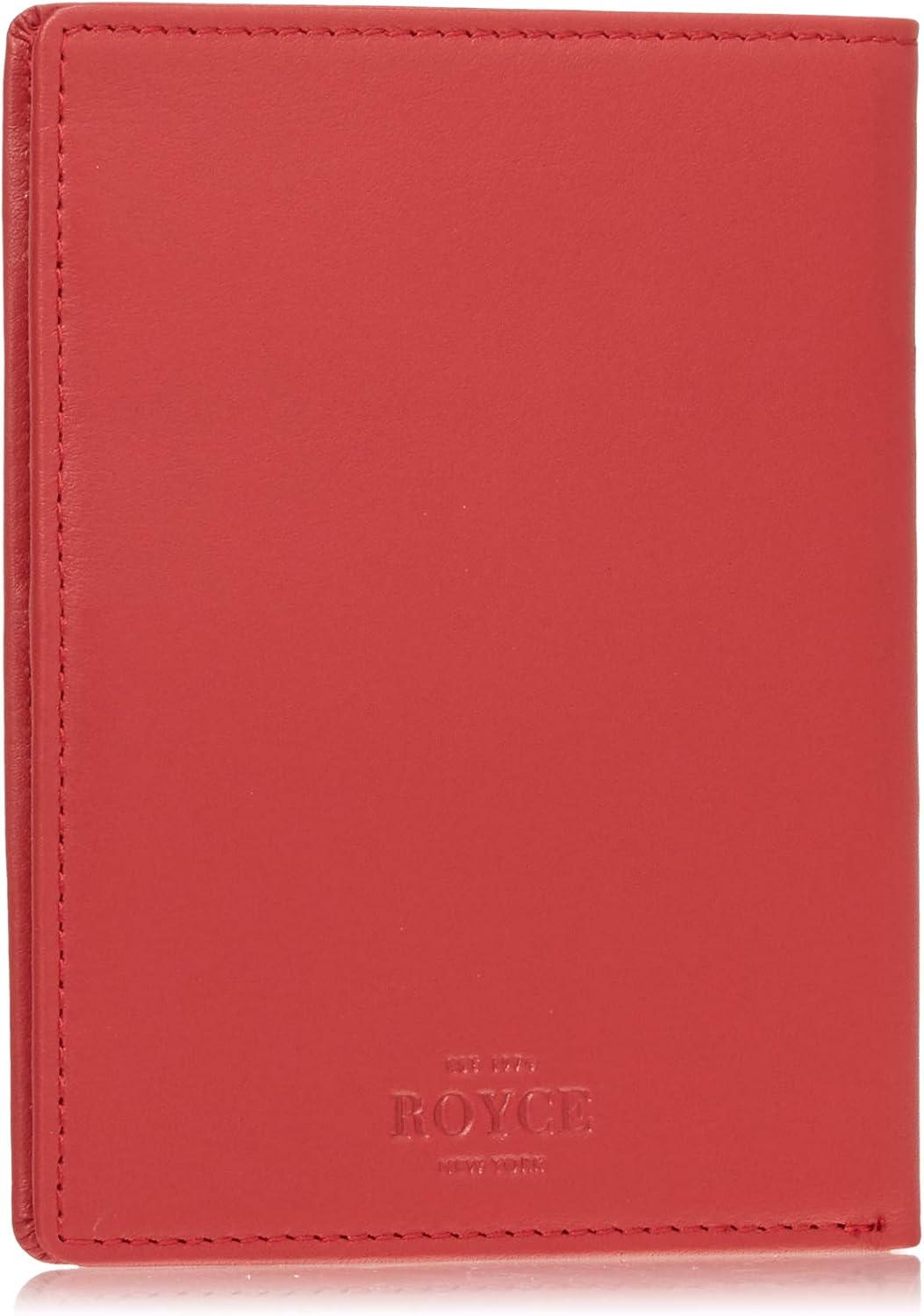 Royce Leather Rfid Blocking Bifold Passport Currency Travel Wallet Bi-Fold Wallet, Brown