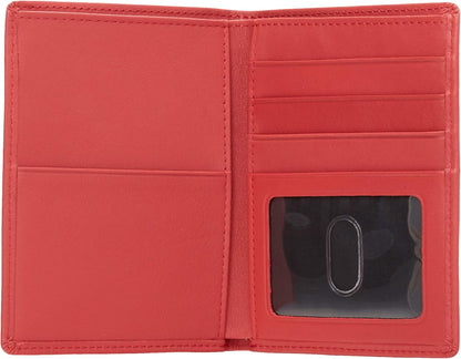 Royce Leather Rfid Blocking Bifold Passport Currency Travel Wallet Bi-Fold Wallet, Brown