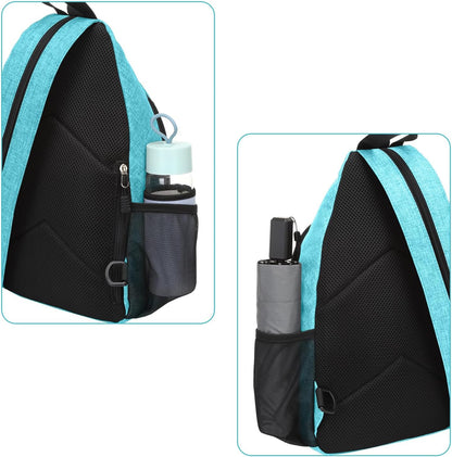 Sling Backpack Travel Hiking Daypack, Crossbody Convertible Sling Bag with Front Pocket One Shoulder Chest Bag