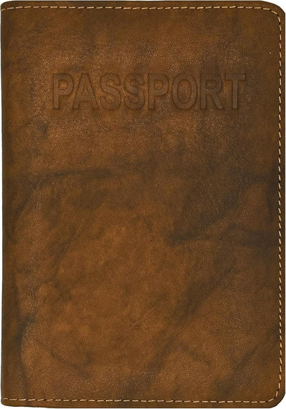 Chambray Basic Genuine Leather RFID Passport Cover