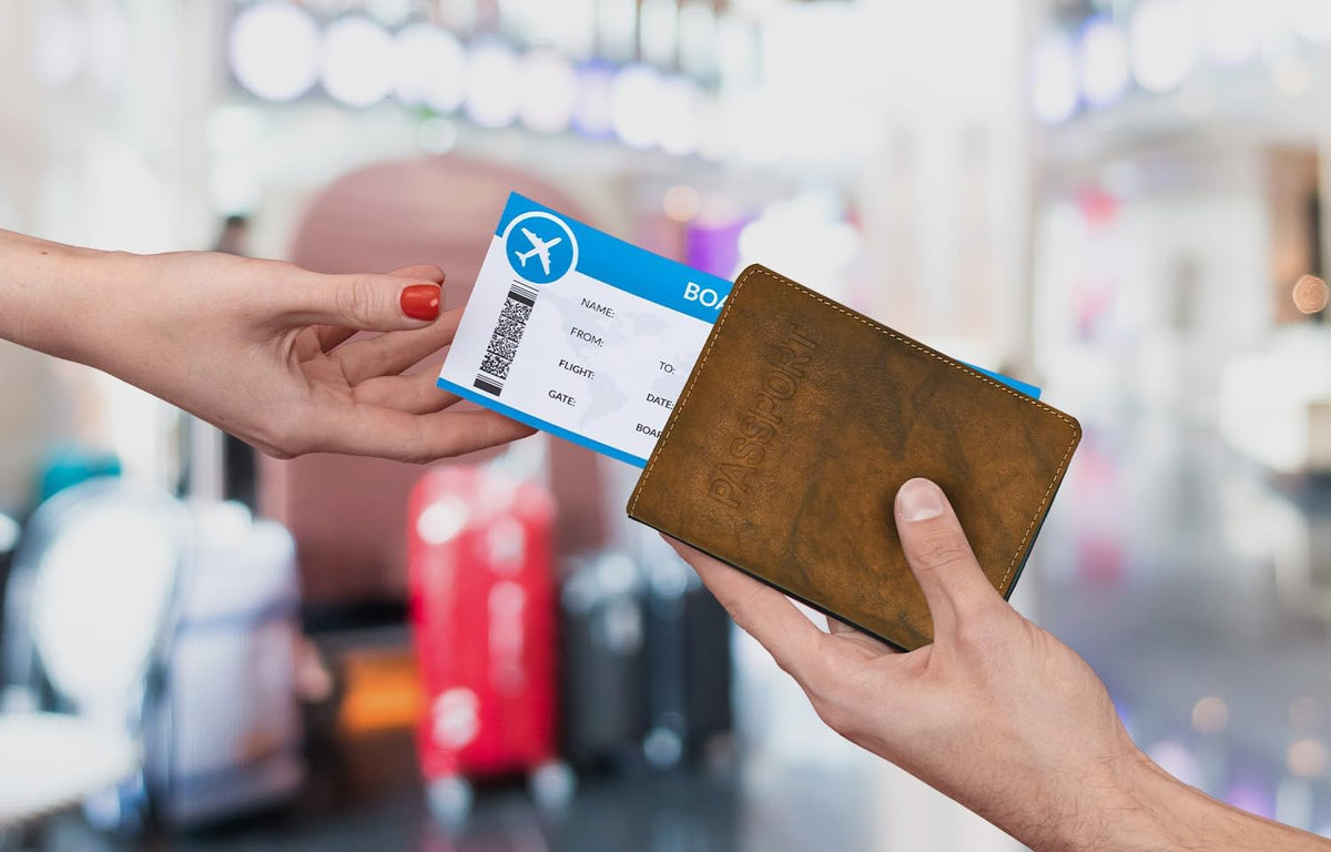 Chambray Basic Genuine Leather RFID Passport Cover