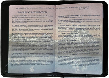 Chambray Basic Genuine Leather RFID Passport Cover