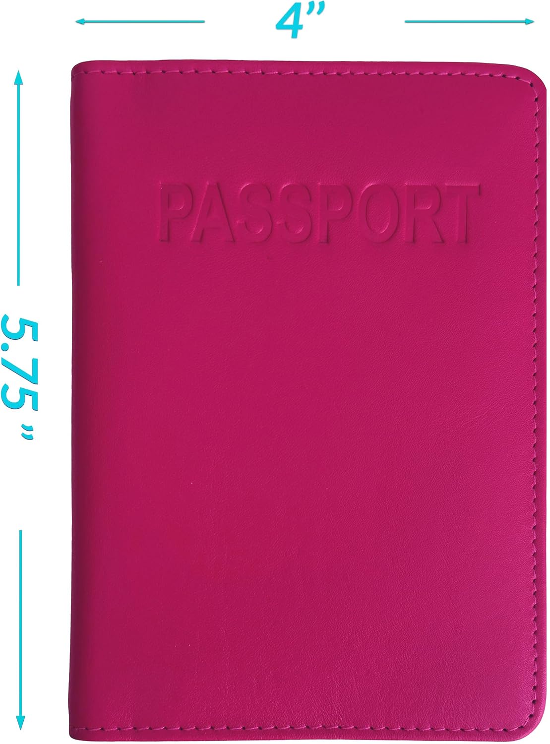 Chambray Basic Genuine Leather RFID Passport Cover