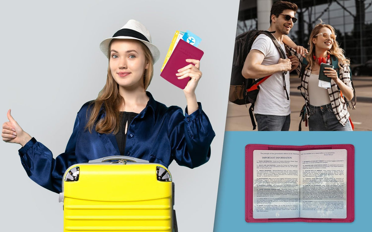 Chambray Basic Genuine Leather RFID Passport Cover