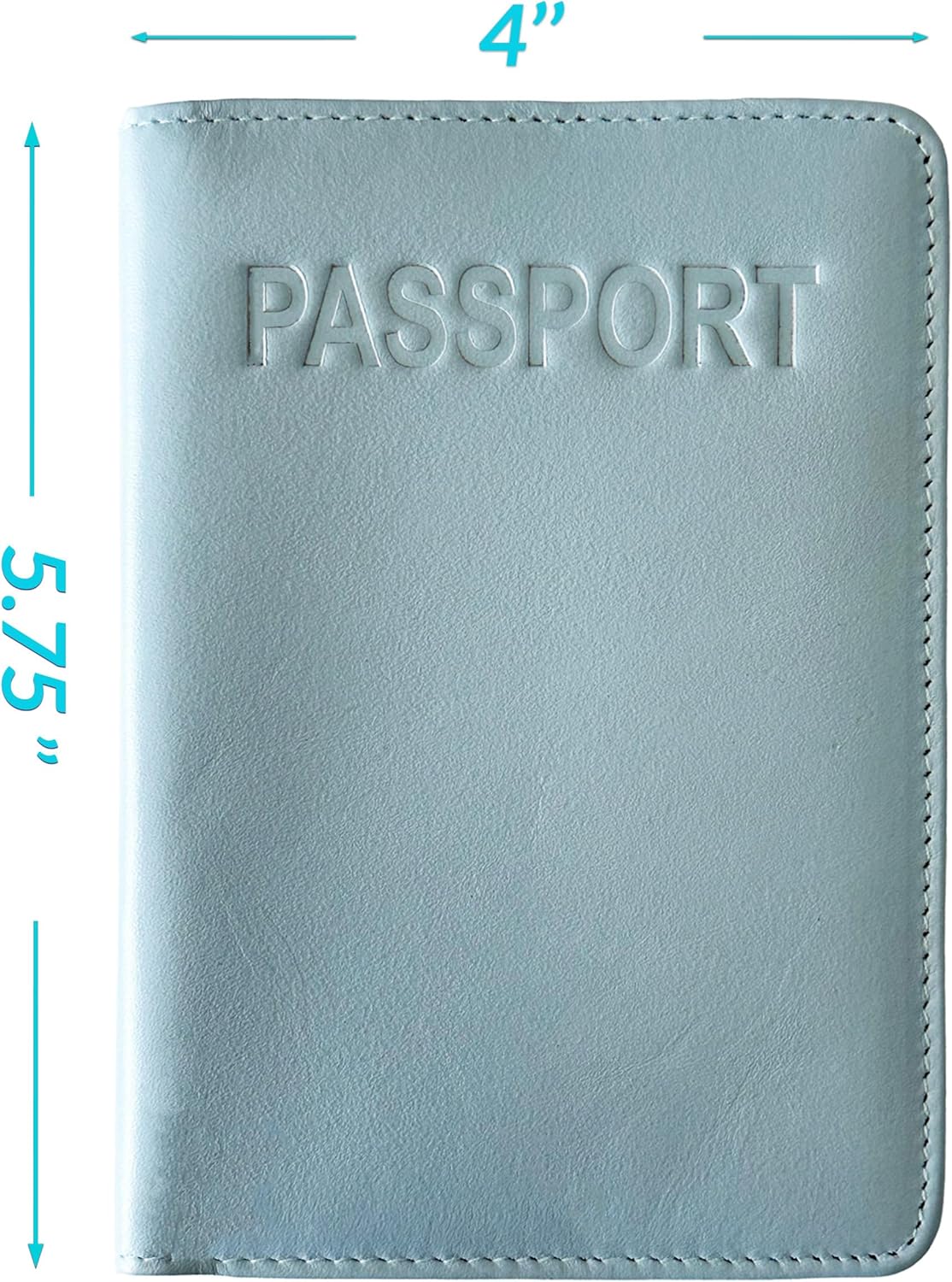 Chambray Basic Genuine Leather RFID Passport Cover