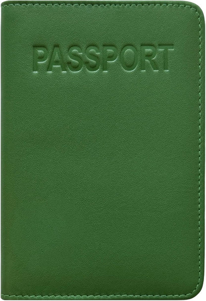Chambray Basic Genuine Leather RFID Passport Cover
