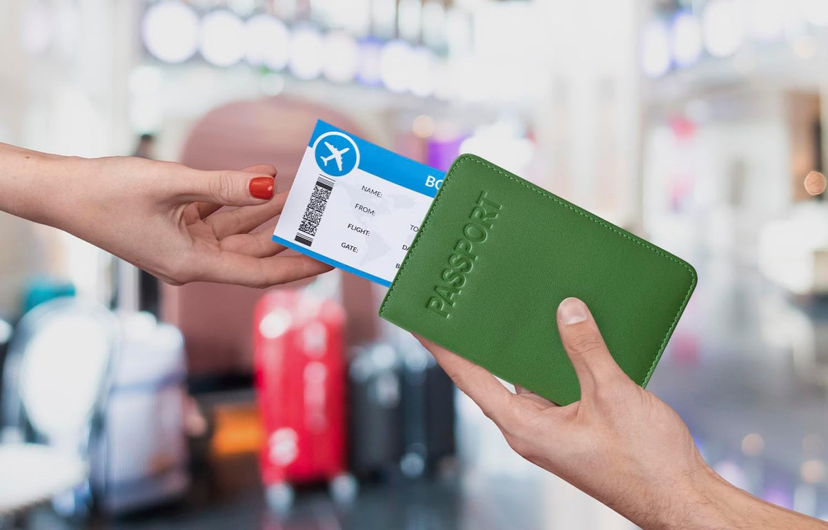 Chambray Basic Genuine Leather RFID Passport Cover