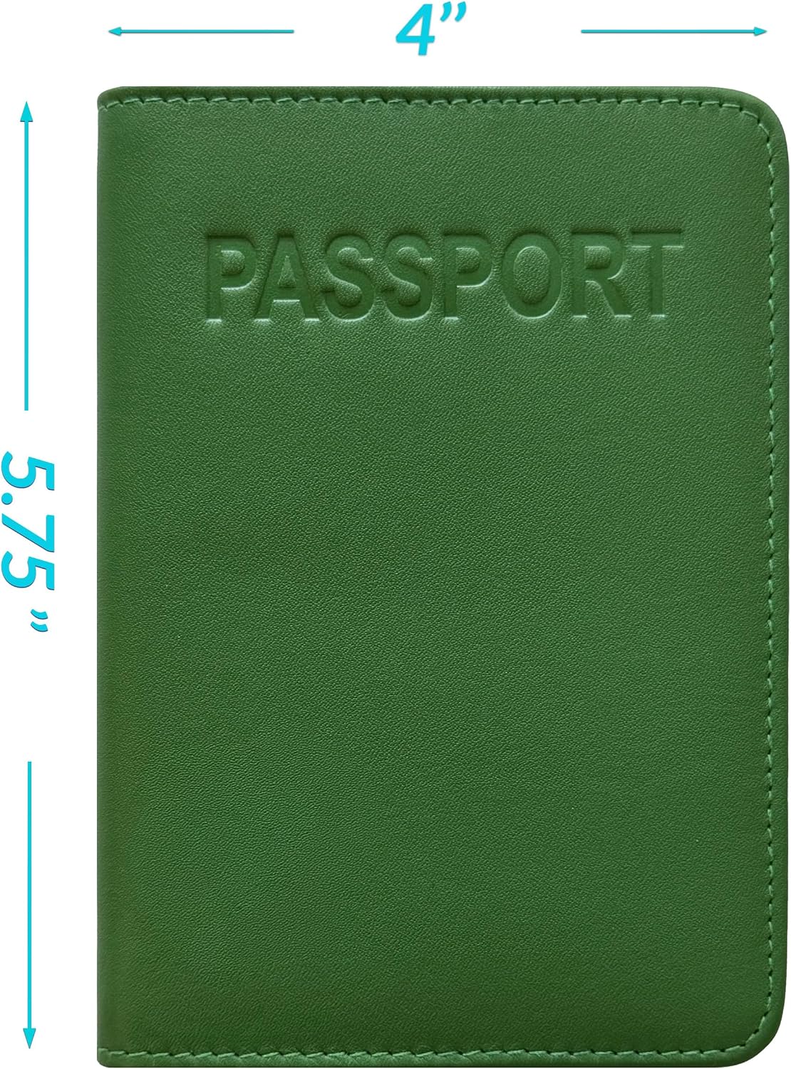 Chambray Basic Genuine Leather RFID Passport Cover