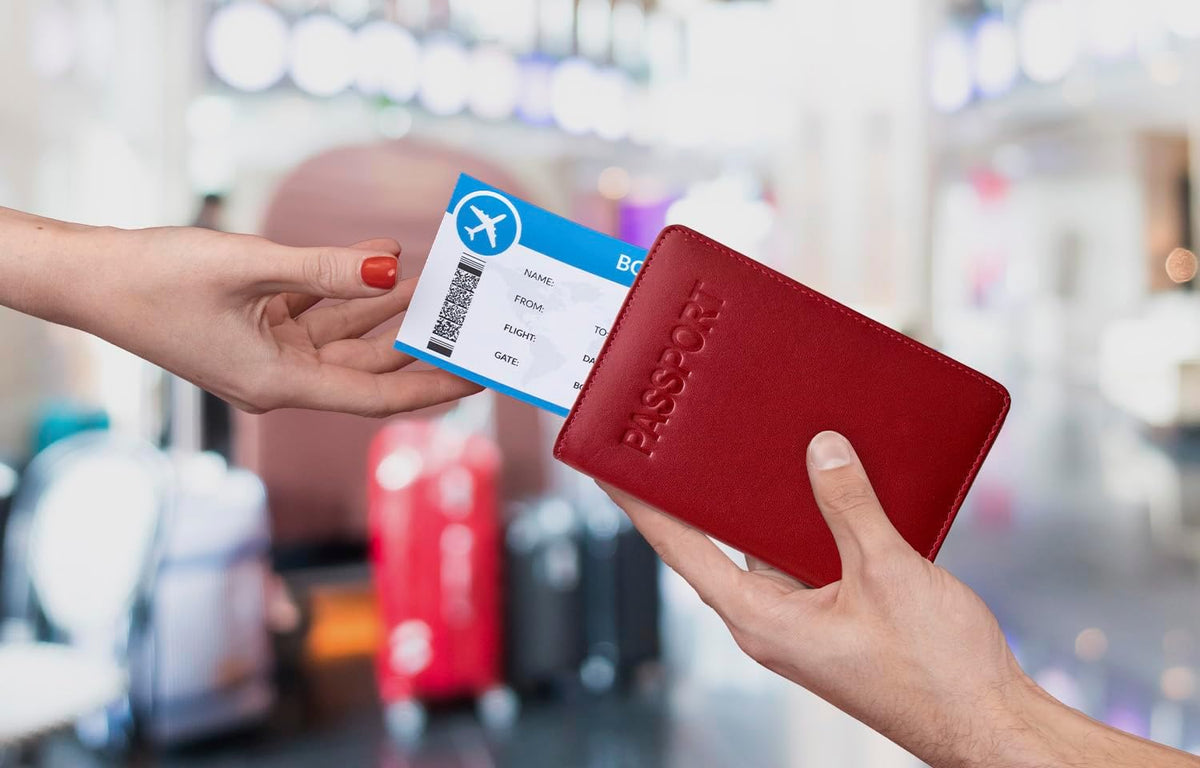 Chambray Basic Genuine Leather RFID Passport Cover
