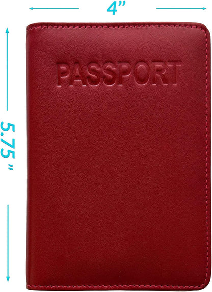 Chambray Basic Genuine Leather RFID Passport Cover