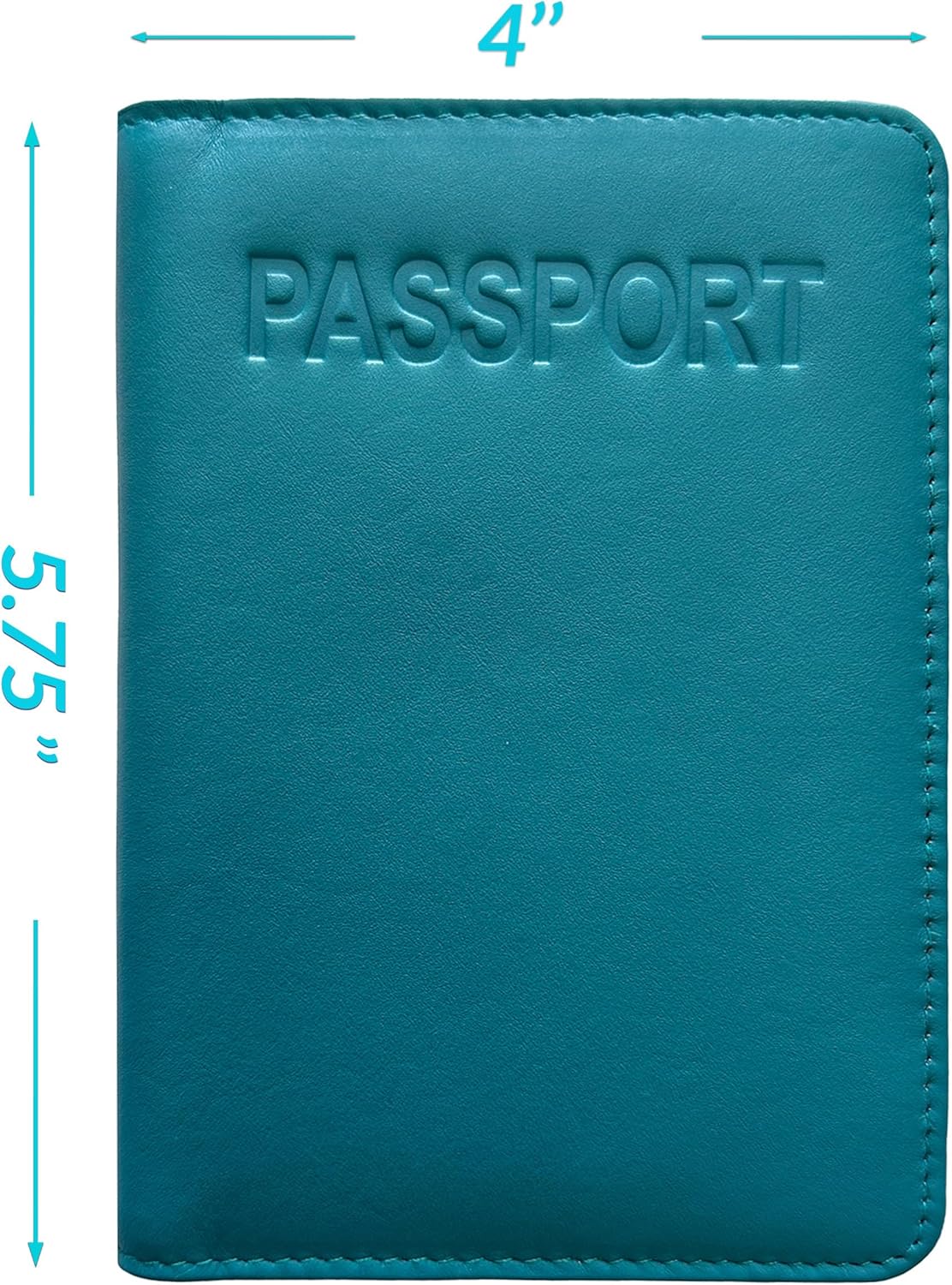 Chambray Basic Genuine Leather RFID Passport Cover