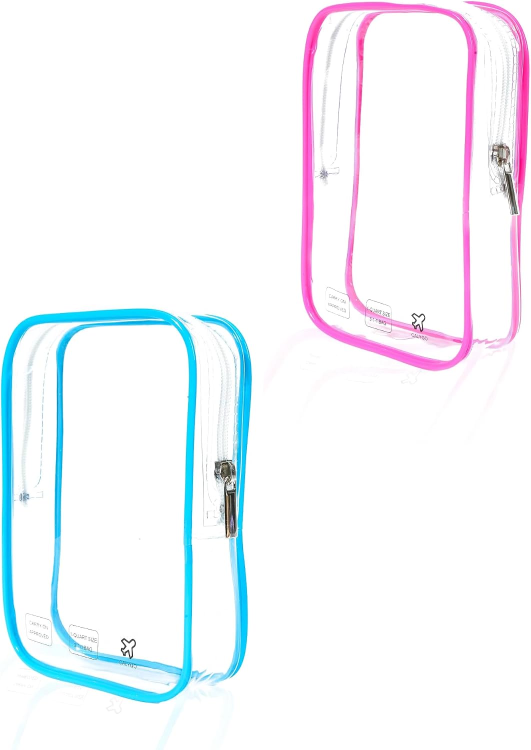 Packing Cubes 1 Quart Size Travel Bag TSA Approved Toiletry Bag Clear Small Purse Pouch International Long Flight Must Haves for Toiletries Makeup Liquids Airplane Europe Vacation Essentials