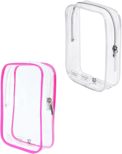 Packing Cubes 1 Quart Size Travel Bag TSA Approved Toiletry Bag Clear Small Purse Pouch International Long Flight Must Haves for Toiletries Makeup Liquids Airplane Europe Vacation Essentials