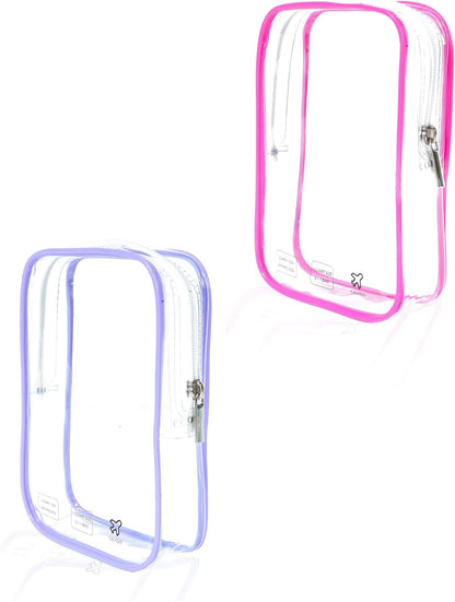 Packing Cubes 1 Quart Size Travel Bag TSA Approved Toiletry Bag Clear Small Purse Pouch International Long Flight Must Haves for Toiletries Makeup Liquids Airplane Europe Vacation Essentials
