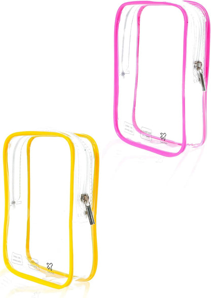 Packing Cubes 1 Quart Size Travel Bag TSA Approved Toiletry Bag Clear Small Purse Pouch International Long Flight Must Haves for Toiletries Makeup Liquids Airplane Europe Vacation Essentials