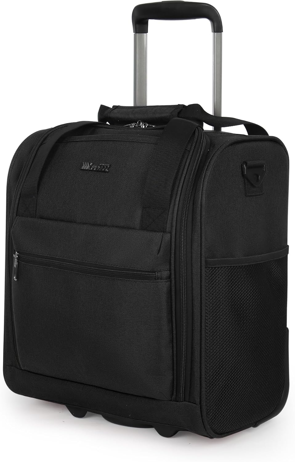 16'' Softside Carry-On Luggage for Airplane,3-in-1 Underseat Carry On Luggage with Wheels,Scratch-Resistant Surface,Lightweight Durable Rolling Suitcase for Men/Women Business Trip（16'',Burgundy）