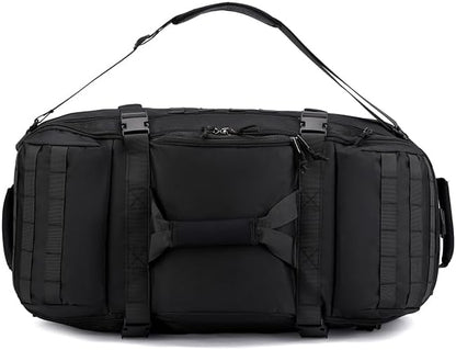 Rolling Duffle Bag with Wheels, 70L 26-inch Tactical Travel Duffel Bags Foldable Durable Tear-Resistant Heavy-Duty Luggage (Black)