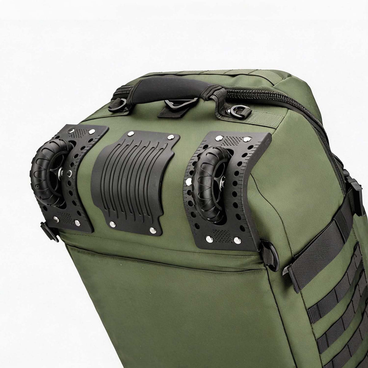 Rolling Duffle Bag with Wheels, 70L 26-inch Tactical Travel Duffel Bags Foldable Durable Tear-Resistant Heavy-Duty Luggage (Black)