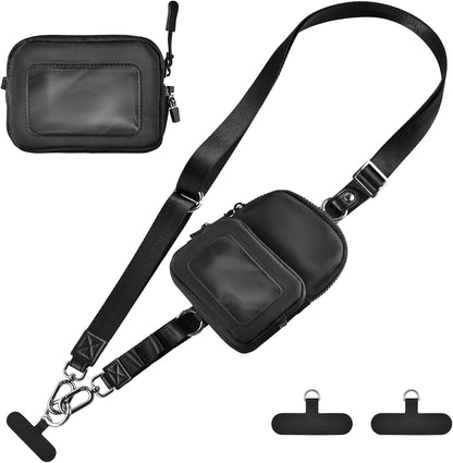 Clip and Go Strap for Phone with Wallet Crossbody