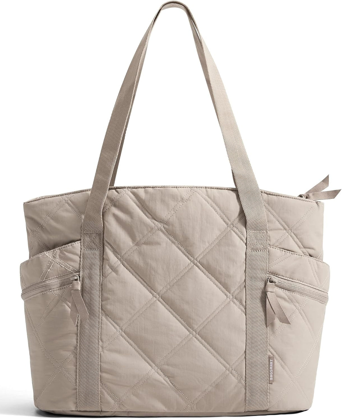 Crush Tote Bag for Women, 20L Puffer Work Tote with Zipper, Travel Essentials Quilted Nurse Hospital Bag