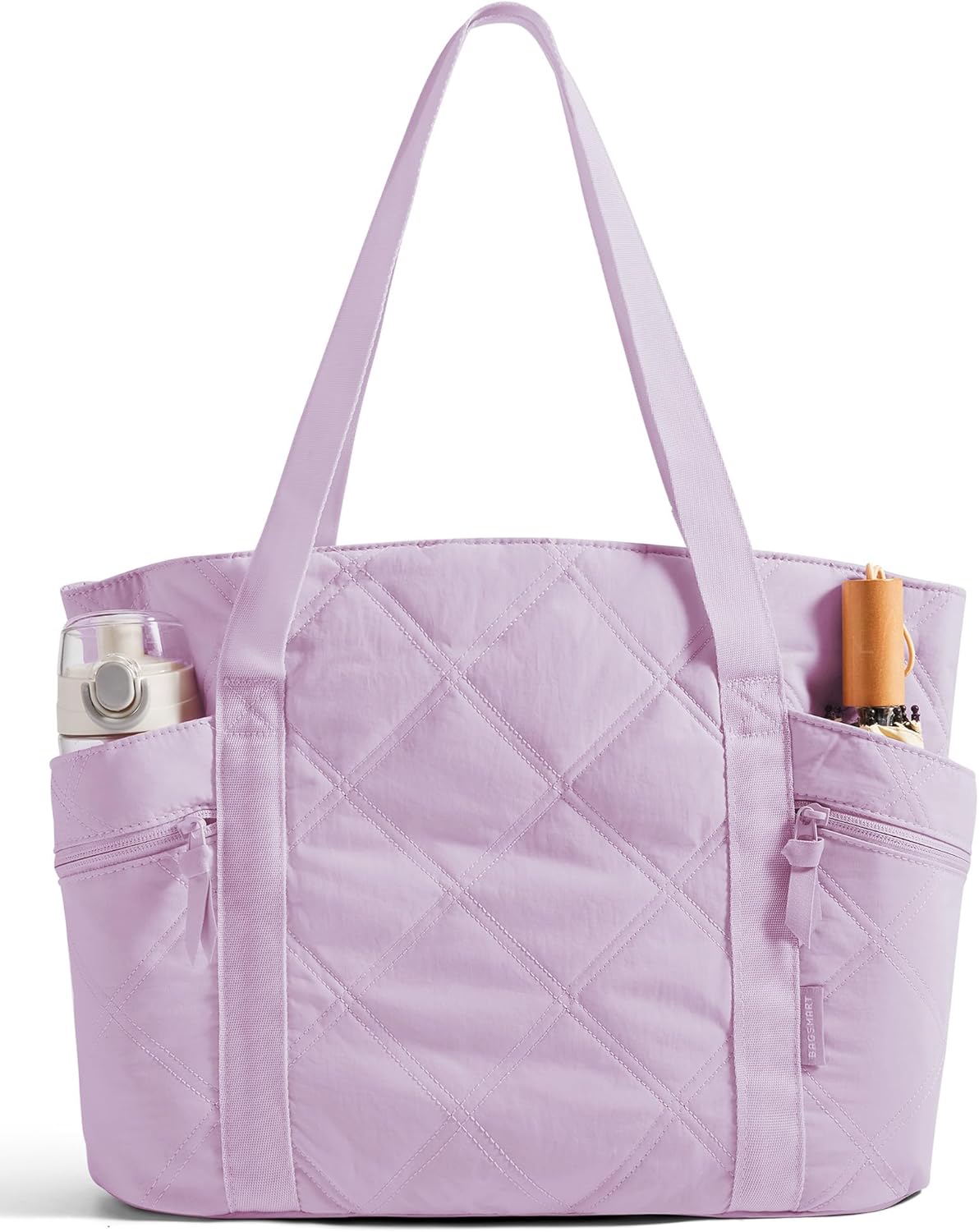 Crush Tote Bag for Women, 20L Puffer Work Tote with Zipper, Travel Essentials Quilted Nurse Hospital Bag