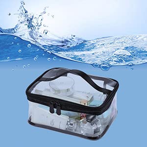Portable Clear Makeup Bag Zipper Waterproof Transparent Travel Storage Pouch Cosmetic Toiletry With Handle