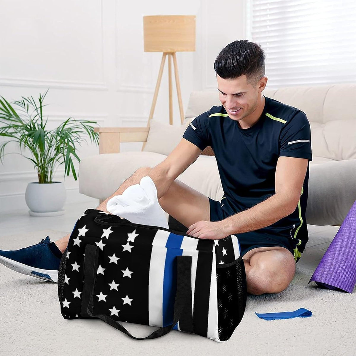 Large Capacity Duffel Bag for Gym Sports Travel Simple Organization Weekender Overnight