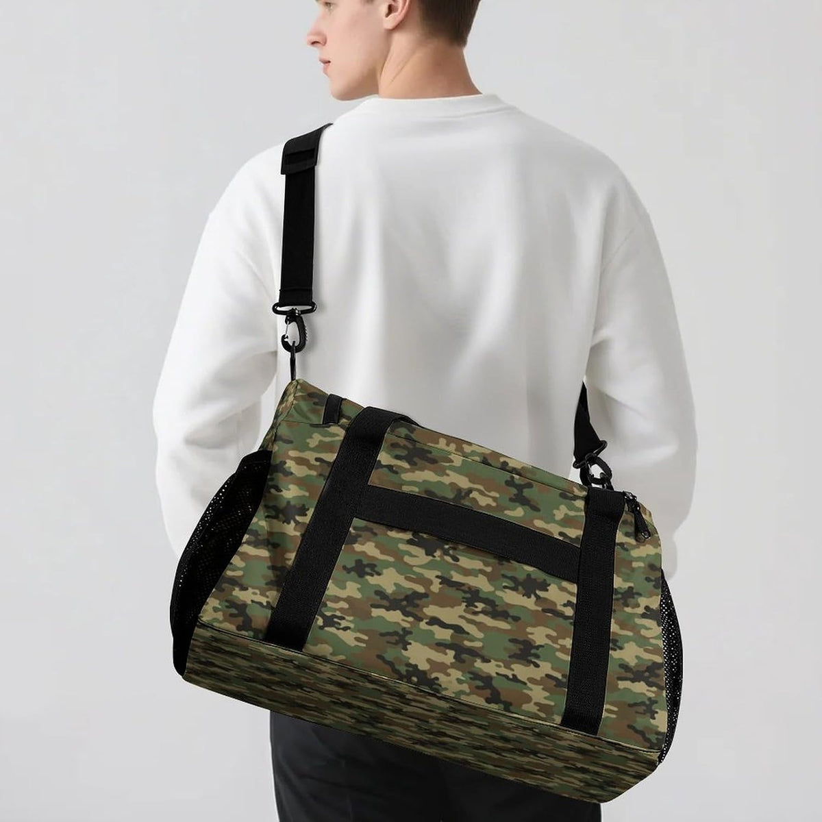 Large Capacity Duffel Bag for Gym Sports Travel Simple Organization Weekender Overnight