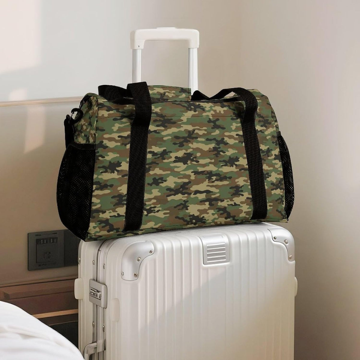 Large Capacity Duffel Bag for Gym Sports Travel Simple Organization Weekender Overnight