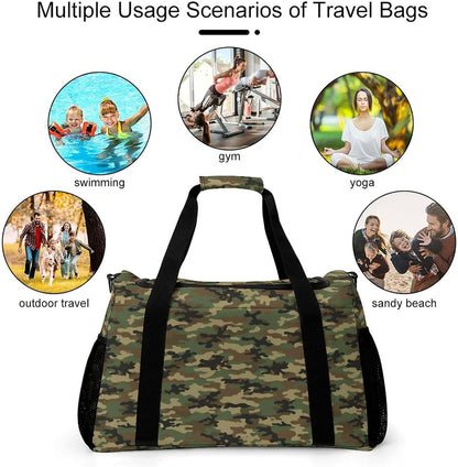 Large Capacity Duffel Bag for Gym Sports Travel Simple Organization Weekender Overnight