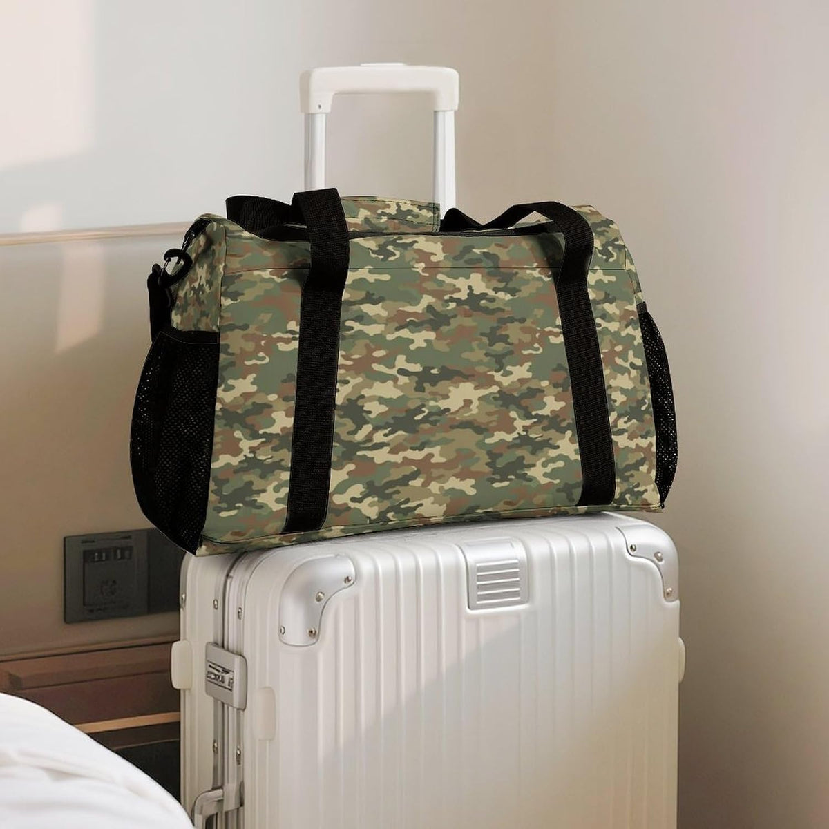 Large Capacity Duffel Bag for Gym Sports Travel Simple Organization Weekender Overnight