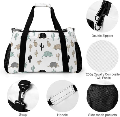 Large Capacity Duffel Bag for Gym Sports Travel Simple Organization Weekender Overnight
