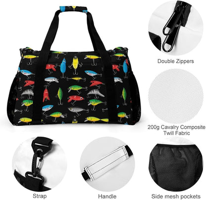 Large Capacity Duffel Bag for Gym Sports Travel Simple Organization Weekender Overnight