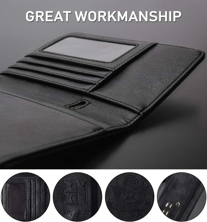 Leather Passport Holder Cover Case RFID Blocking Travel Wallets Card Case for Women Men(Coffee)