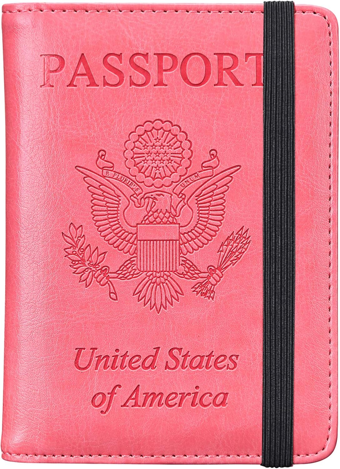 Leather Passport Holder Cover Case RFID Blocking Travel Wallets Card Case for Women Men(Coffee)