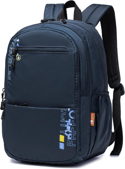 Airlines Personal Item Bag 17x10x9 Travel Backpack Carry On Flight Approved Lightweight Causal Bookbag for College (Blue)