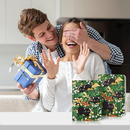 Mayski Passport Holder for Travel, Cute Passport Cover for Men and Women, 2 Pack family Passport Wallet, Flowers