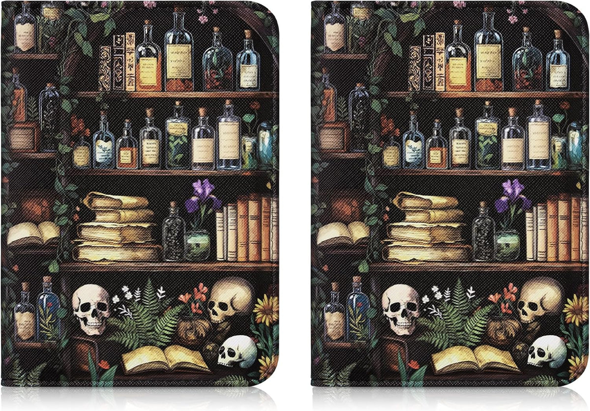 Mayski Passport Holder for Travel, Cute Passport Cover for Men and Women, 2 Pack family Passport Wallet, Flowers