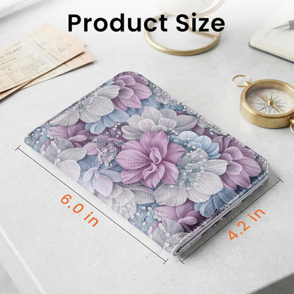 Mayski Passport Holder for Travel, Cute Passport Cover for Men and Women, 2 Pack family Passport Wallet, Flowers
