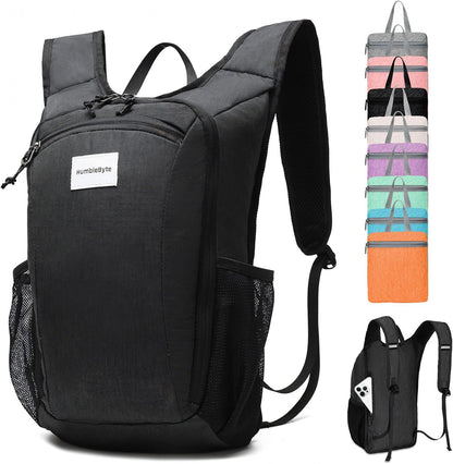 10L Foldable Lightweight Backpack – Packable Travel Daypack for Hiking, Cycling & Everyday Use – Water-Resistant Travel Bag with Multi-Pocket Design for Women & Men(Gray)