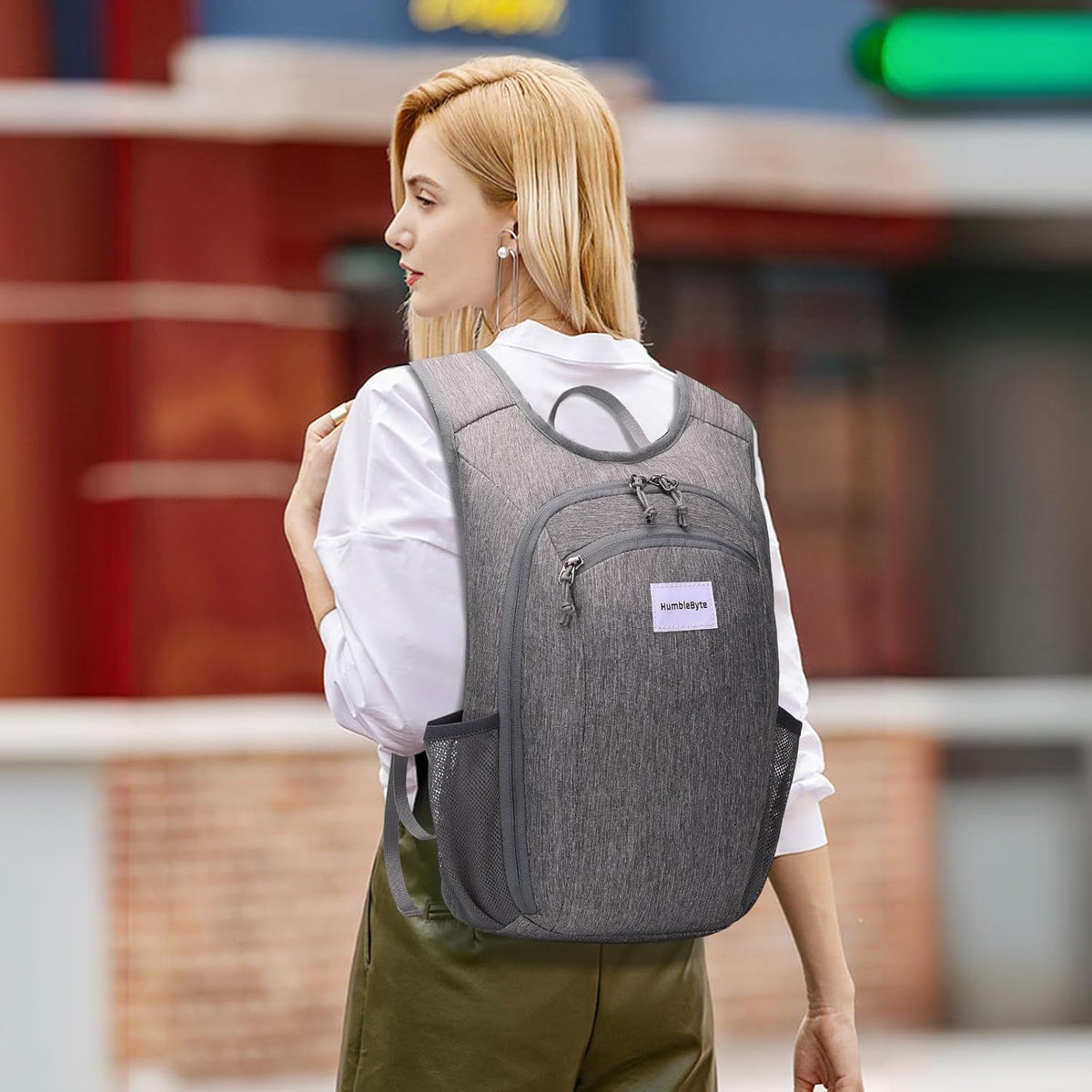 10L Foldable Lightweight Backpack – Packable Travel Daypack for Hiking, Cycling & Everyday Use – Water-Resistant Travel Bag with Multi-Pocket Design for Women & Men(Gray)