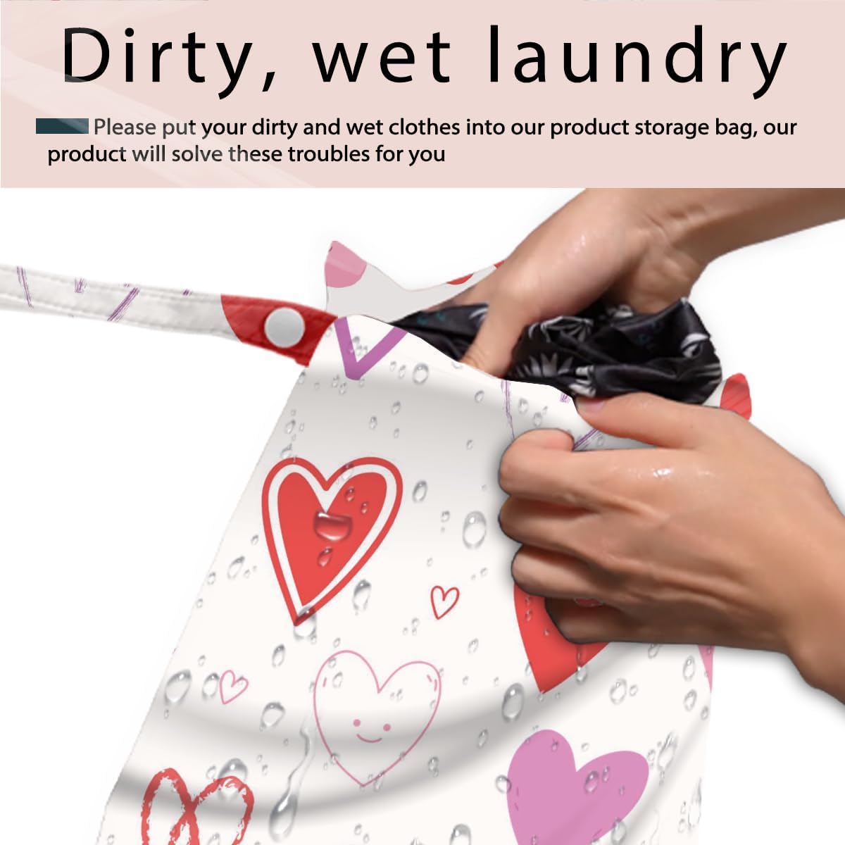 Swimsuit Bag Wet Bags for Travel Reusable Waterproof Bags Bow Wet Bag for Swimsuit Towels Beach Gym 10.2×12.6 Inches
